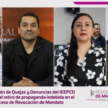 La Comisión de Quejas y Denuncias del IEEPCO emplaza al retiro de propaganda indebida en el Proceso de Revocación de Mandato