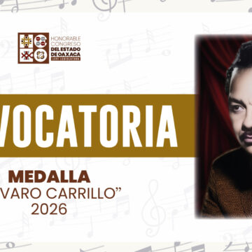 Convoca Congreso local a participar por la Medalla “Álvaro Carrillo” 2026