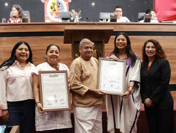 Congreso Local entrega reconocimiento al Municipio de Pinotepa de Don Luis con motivo de su declaración de «Pueblo Púrpura»
