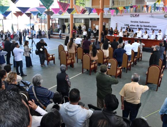 Congreso de Oaxaca realiza Sesión Solemne por conmemoración del 500 aniversario de la fundación del municipio de San Ildefonso Villa Alta