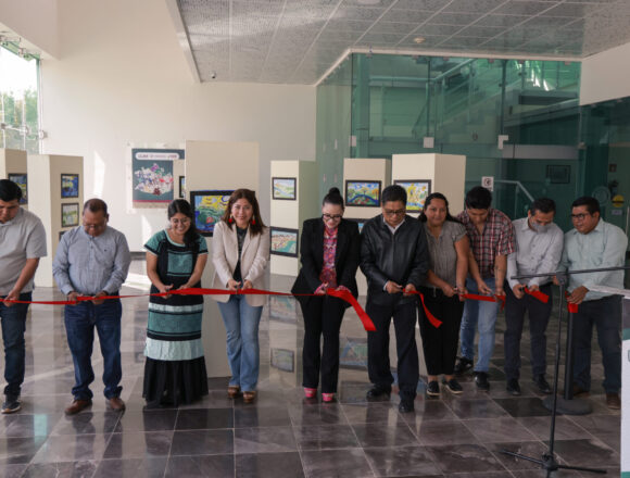 Inauguran en el Congreso de Oaxaca la exposición pictórica “Ecos de la niñez por el rescate de los ríos”