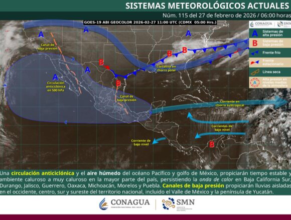 Se pronostican nublados y chubascos aislados en algunas zonas montañosas de la Sierra Sur