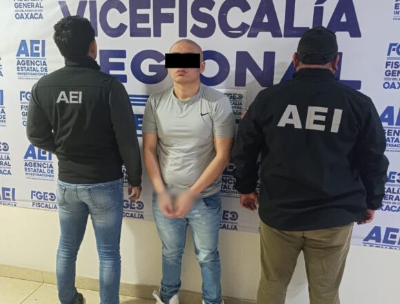 Detiene FGEO a acusado de homicidio calificado en el Istmo