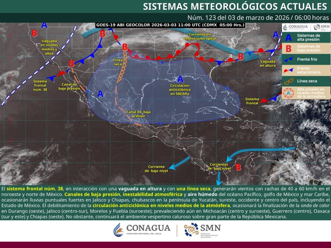 Se esperan tolvaneras y temperaturas extremas en gran parte del estado