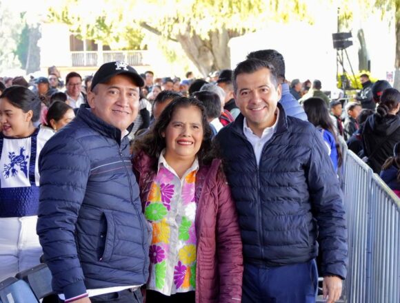 Acompaña Luis Alfonso Silva Romo a la Presidenta Claudia Sheinbaum en Guelatao