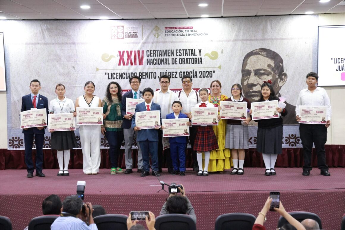 Concluye Poder Legislativo fase estatal del Certamen de Oratoria “Licenciado Benito Juárez García 2026”