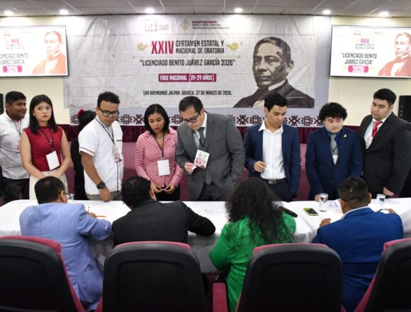 Inicia en el Congreso de Oaxaca la fase nacional del Certamen de Oratoria “Licenciado Benito Juárez García 2026”