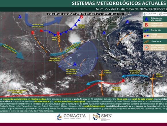 Continuarán lluvias, actividad eléctrica y rachas de viento en gran parte de Oaxaca: Protección Civil