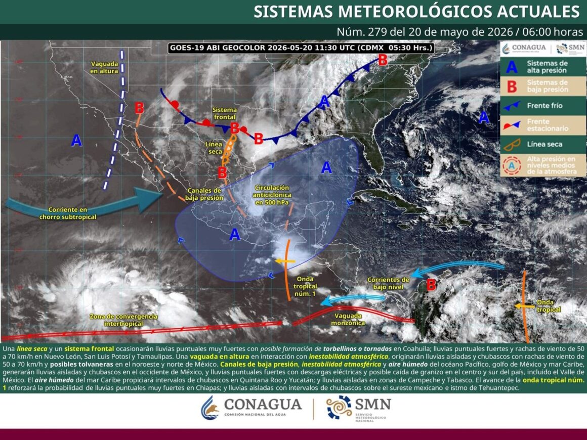 Se prevé ambiente extremadamente caluroso en la Costa, Istmo de Tehuantepec, Valles Centrales y Cuenca del Papaloapan