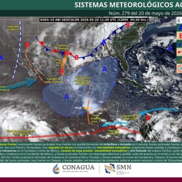 IMG-20260520-WA0007.jpg Se prevé ambiente extremadamente caluroso en la Costa, Istmo de Tehuantepec, Valles Centrales y Cuenca del Papaloapan