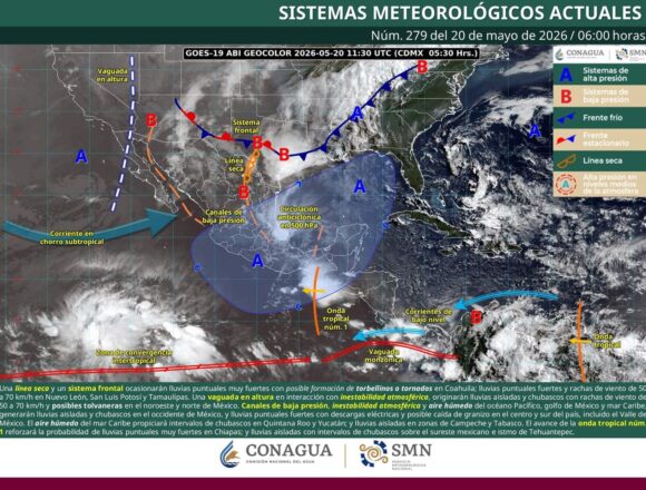 Se prevé ambiente extremadamente caluroso en la Costa, Istmo de Tehuantepec, Valles Centrales y Cuenca del Papaloapan
