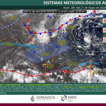 IMG-20260521-WA0026.jpg Se pronostican lluvias, chubascos y tormentas aisladas en regiones montañosas de Oaxaca