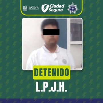 IMG-20260526-WA0020.jpg Policía Municipal de Oaxaca de Juárez detiene a persona por el presunto delito de tentativa de violación
