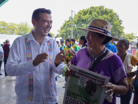 Lleva Luis Alfonso Silva Romo la defensa de la soberanía a la Cuenca del Papaloapan, corazón piñero de Oaxaca