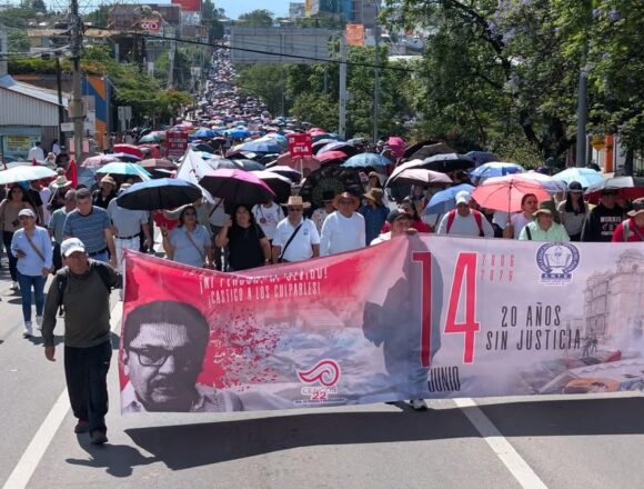 A 20 años del 14 de junio de 2006, la CNTE exige la abrogación de la Ley del ISSSTE