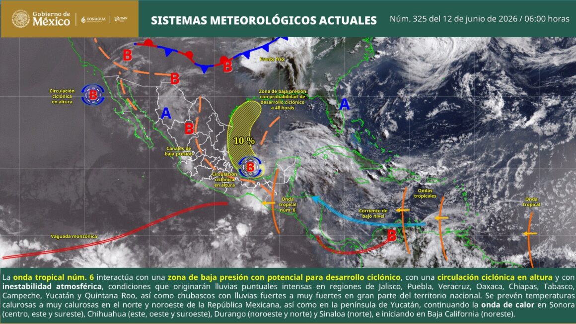 Se mantendrán condiciones para lluvias y tormentas vespertinas en territorio oaxaqueño
