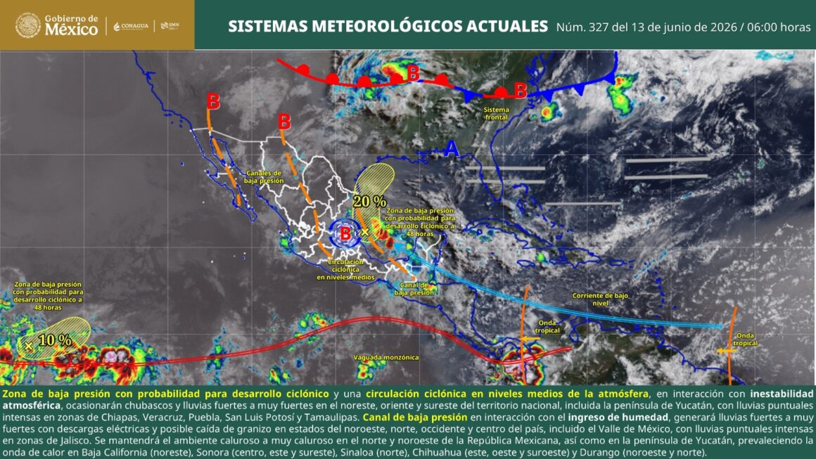 WhatsApp-Image-2026-06-13-at-8.05.15-AM Interacción de sistemas meteorológicos favorecerá temporal de lluvias en gran parte de Oaxaca