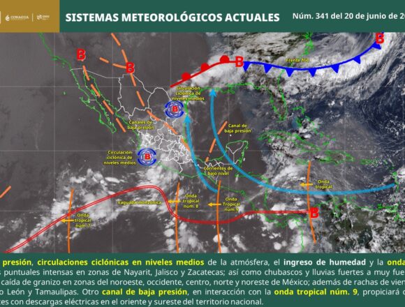Persistirá ambiente caluroso con lluvias vespertinas en el estado: Protección Civil