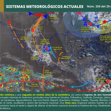 Lluvias y tormentas eléctricas marcarán las condiciones del tiempo en Oaxaca: Protección Civil