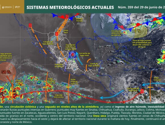 Lluvias y tormentas eléctricas marcarán las condiciones del tiempo en Oaxaca: Protección Civil
