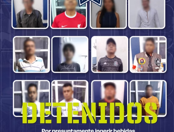 Cero Tolerancia: Policía Municipal de Oaxaca de Juárez sanciona consumo de alcohol en la vía pública durante el fin de semana