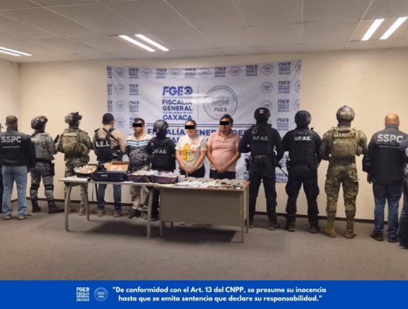 Obtiene Fiscalía de Oaxaca vinculación a proceso contra tres personas detenidas en segunda etapa de acciones contra la ASAEO