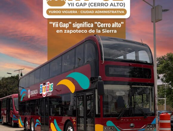 fd2b4474-4028-48bf-8fb5-35ff2c5707ae Arranca Salomón Jara nueva ruta de BinniBus Oaxaca, contará con unidades de dos pisos