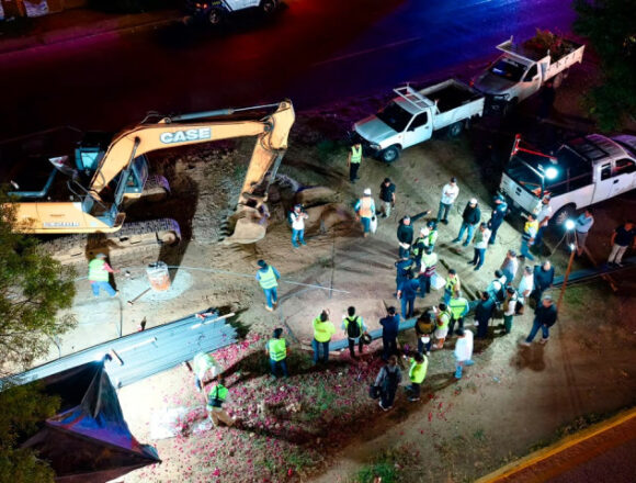 Ray Chagoya supervisa avances y operativo vial en obras del paso a desnivel Monumento a Juárez